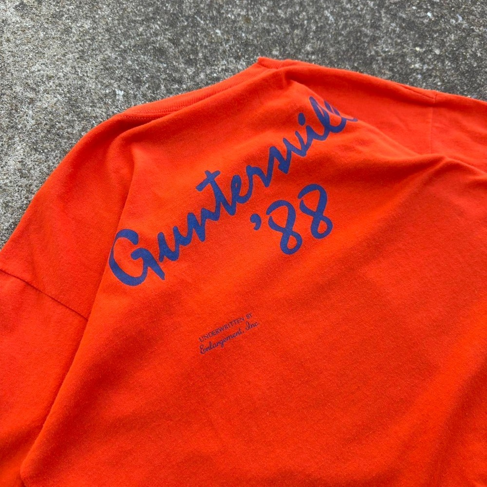 Vintage 80s Jerzees Fall Seminar Lake Nature Single Stitch Orange XL (d2) - Picture 5 of 8